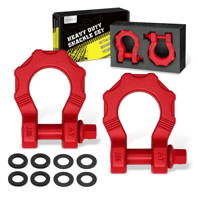 10 Ton Tow Shackle Heavy Duty 3/4 Inch Bow Galvanized For Truck Jeep Offroad