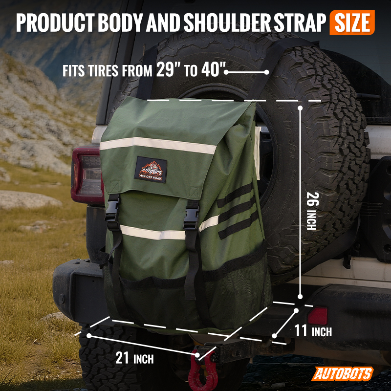 spare tire trash bag 600d oxford waterproof uv resistant for jeep suv 4x4 truck-2
