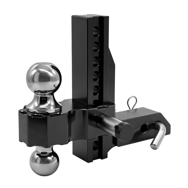 2" Adjustable Trailer Hitch Aluminum 8" Rise Drop 12500LBS Ball for Truck RV