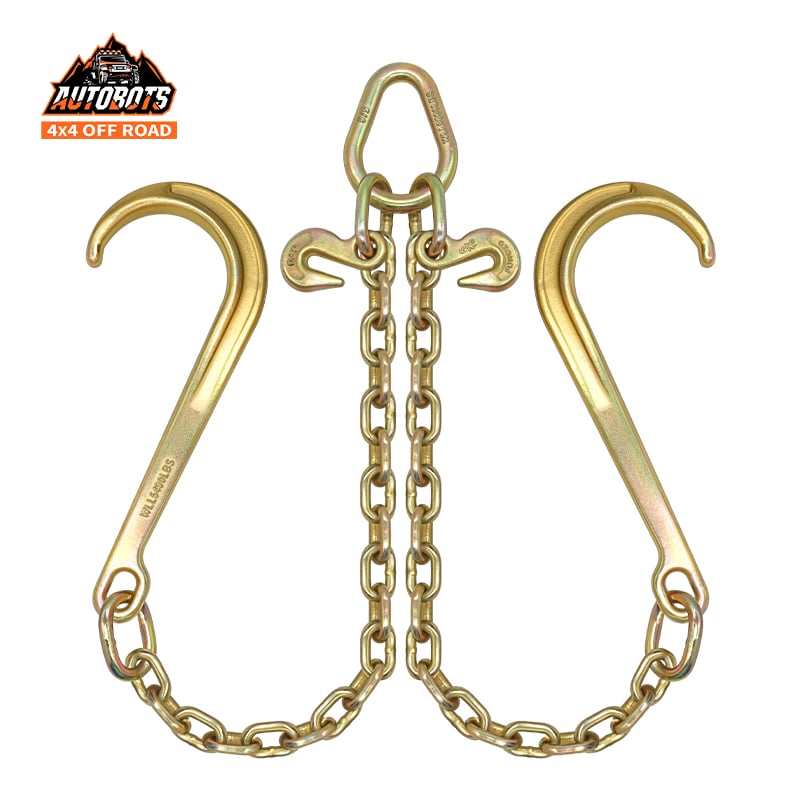 Grade 70 J Hook Chain 5/16 Inch 2ft Heavy Duty Wrecker Towing Recovery Chain