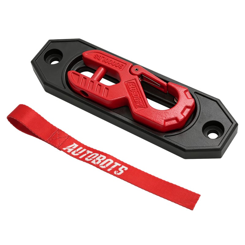 Aluminum Winch Fairlead Forged Steel Tow Hook 30000LBS Offroad Recovery