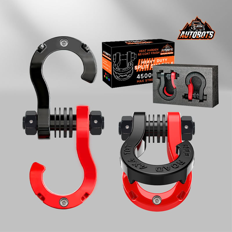3/4" BowTow Split Shackle 10T Forged Carbon Steel Anti-Theft Off-Road Recovery