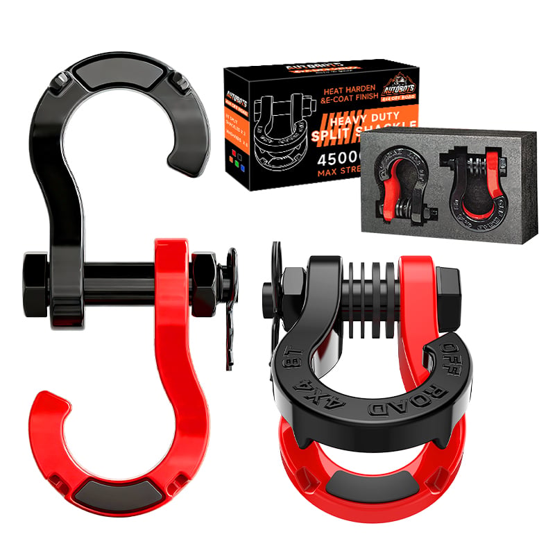 split recovery shackles 3/4 Forged steel Heavy duty 45000Lbs for off road truck