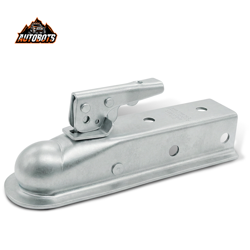 2.5" Channel 2" Trailer Coupler Heavy Duty 3500lbs SAE J684 for RV Boat Trailer