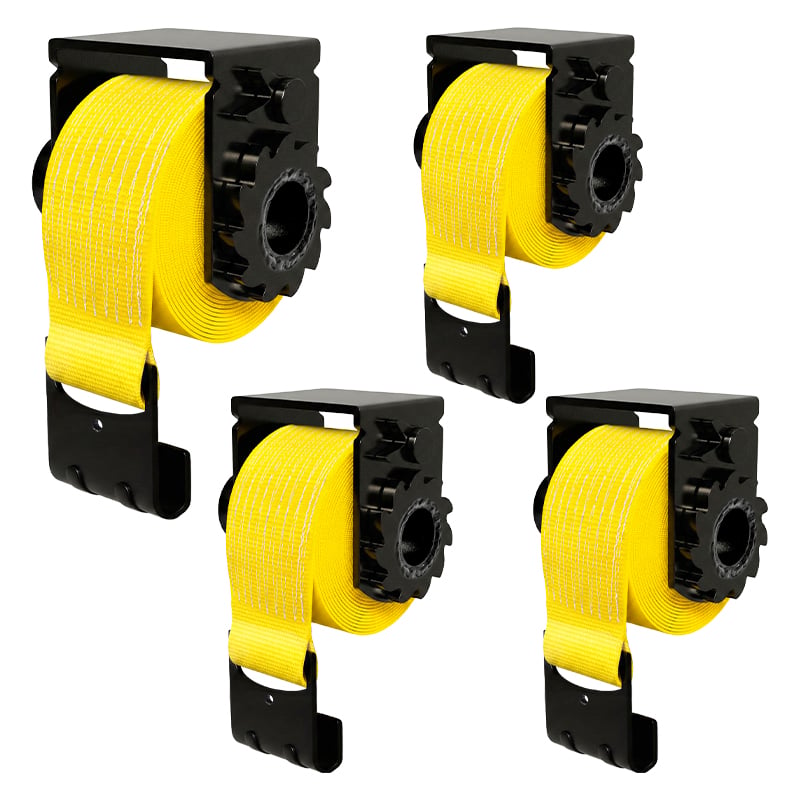 Trailer sliding winch with 4 Inch Winch Straps Truck Trailer Tie Down