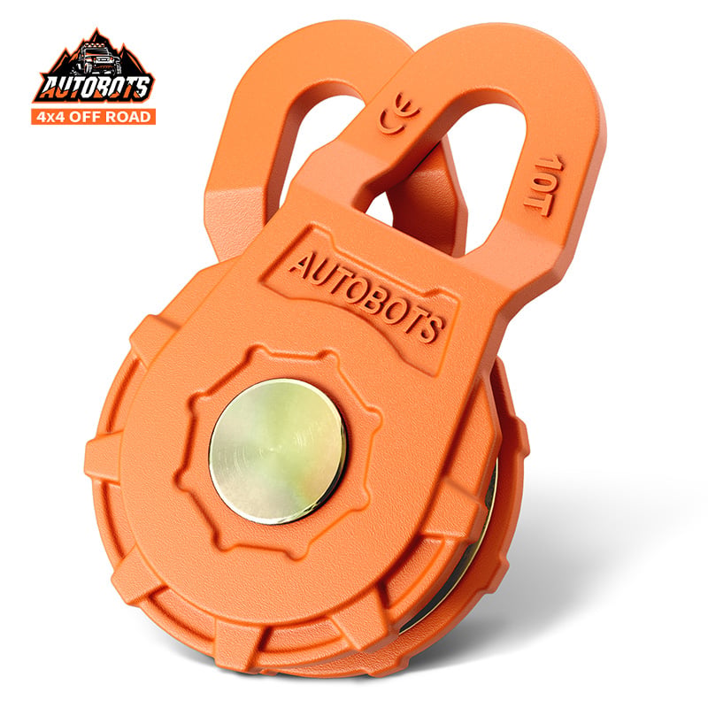 Heavy Duty Winch Snatch Block Pulley 10T Forged steel Recovery Offroad Accessory