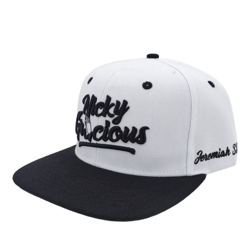 Factory custom Premium quality 2 tone 6 panels flat brim snapback hat 100% cotton twill fabric hip hop style cap sport hat dad hat embroidery outdoor sport lifestyle