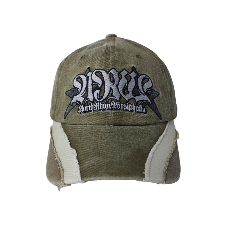 Factory Custom 100% Cotton Twill Vintage washed distressed Retro Dad Hat with Unstructured Crown - Embroidery, Curved Brim & Velcro closure