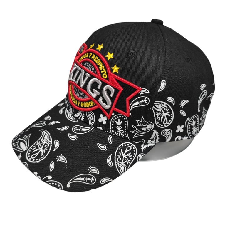 Factory customize 6 panels 100% cotton twill baseball cap ball hat embroidery printing curved brim with strap metal buckle