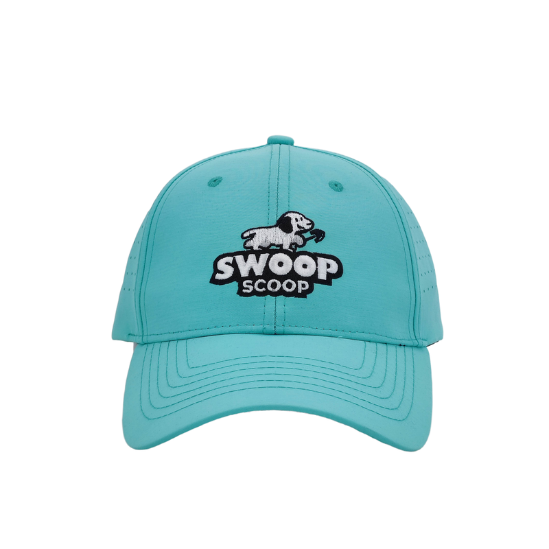 Factory-Customizable 6-Panel Golf Trucker Hat - Quick-Dry Breathable Polyester with Laser Cut Holes, Perforated Mesh Back & Logo Embroidery