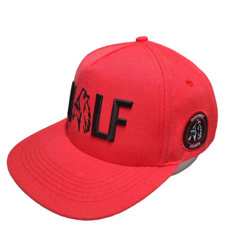 Factory custom Premium quality 6 panels flat brim snapback hat cotton wool blend twill fabric hip hop style cap sport hat dad hat embroidery outdoor sport lifestyle
