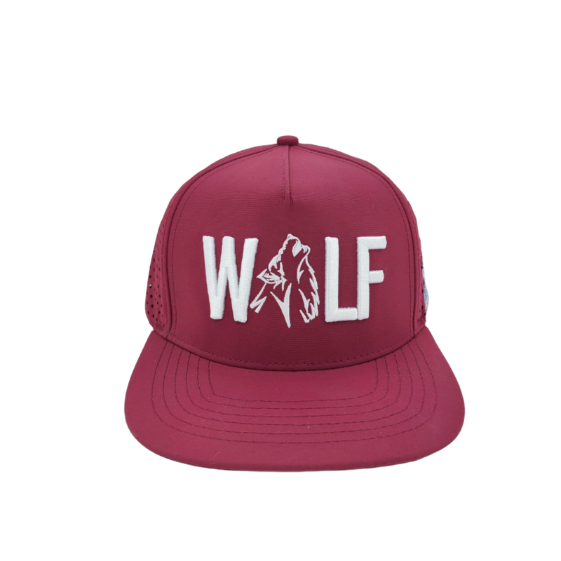 High-Performance Factory Custom Golf Trucker Hat - 6-Panel Flat Brim Quick-Dry Breathable Hat with Laser Cut Holes, Polyester Perforated Mesh Back & Logo Embroidery