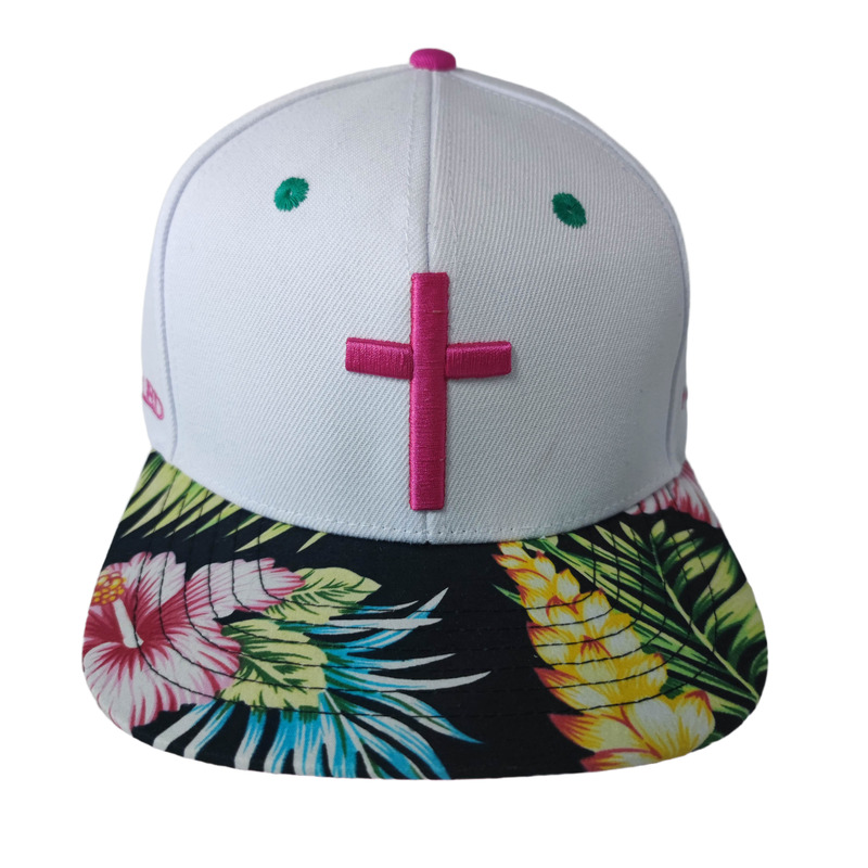 Factory custom Premium quality 2 tone 6 panels flat brim snapback hat 100% cotton twill hip hop style cap 3D embroidery outdoor