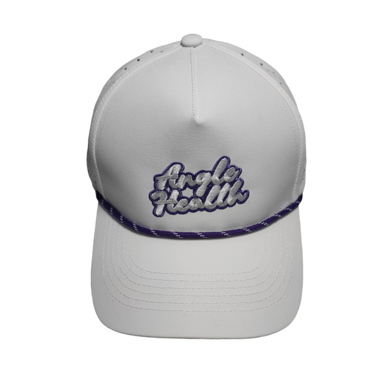 Factory Custom Rope Hat 5 Panel Unisex Golf Hat: Polyester/Nylon Blend, Waterproof, Laser Cut Holes & Plastic Snapback