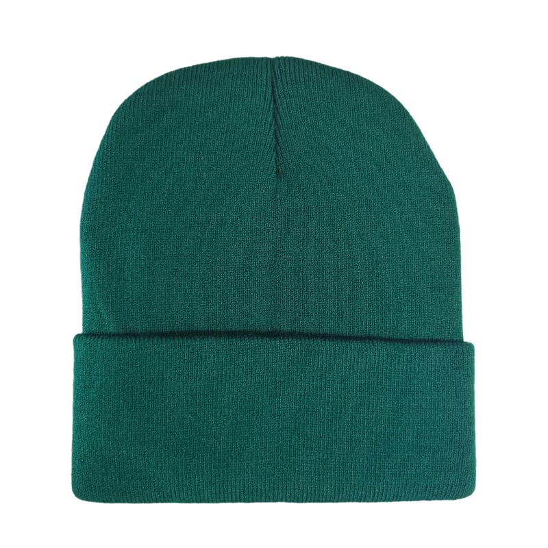 Factory Wholesale - Custom 100% Acrylic Wool cuff Beanies for Winter warm - Cuff - Embroidery 