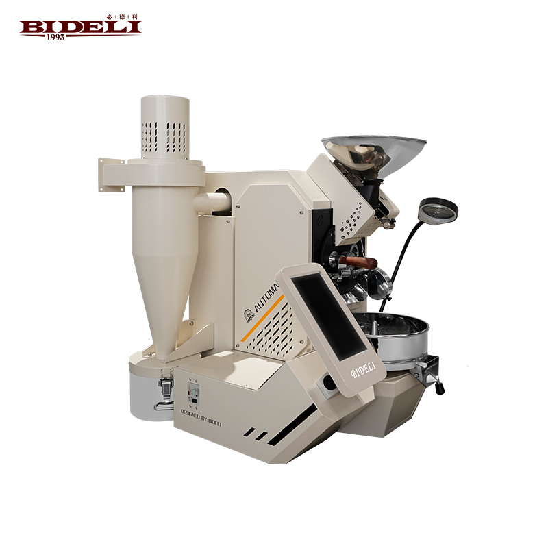 เครื่องคั่วกาแฟแบบอัตโนมัติเต็มรูปแบบของแบรนด์ Bideli ขนาด 600 กรัม ใช้ได้ทั้งก๊าซและไฟฟ้า