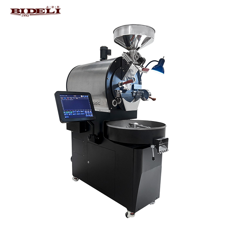 เครื่องคั่วกาแฟแบบอัตโนมัติเต็มรูปแบบของแบรนด์ Bideli คุณภาพสูง ขนาด 4 กิโลกรัม ใช้ก๊าซ
