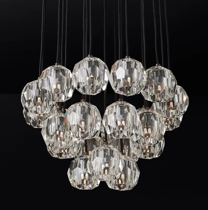 K9 crystal pendant lamp crystal chandelier hanging light for hotel ETL86093 supplier