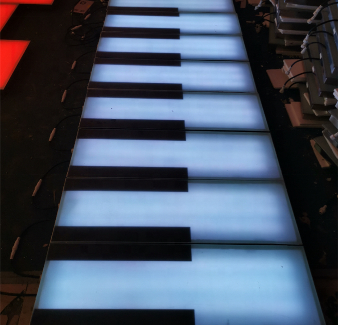 Commercial Outdoor LED Dance Floor Light – RGB Music-Activated Interactive Display for Market, Park & Garden Events details