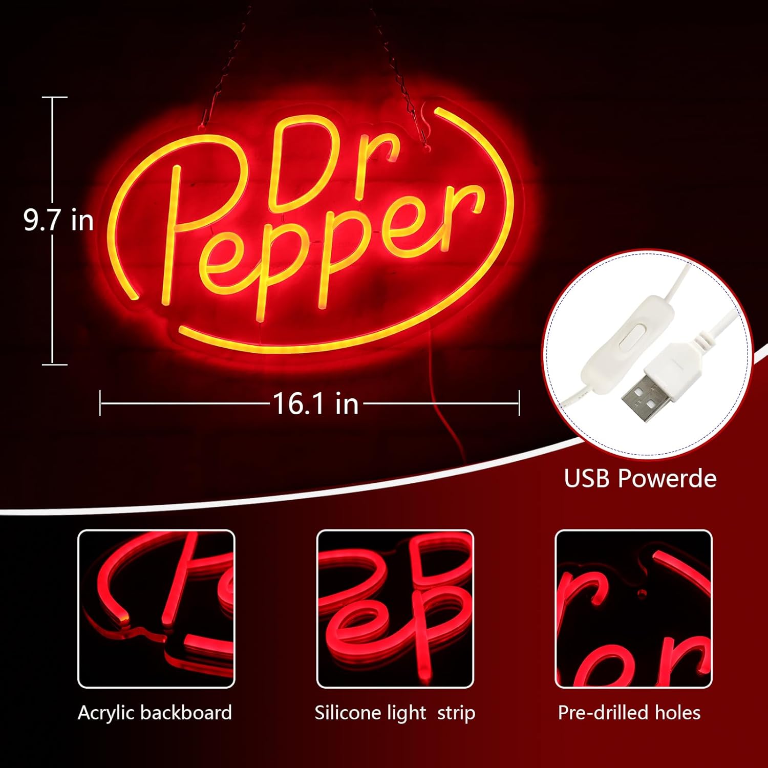 Custom LED Neon Signs – IP65 Acrylic Wall Lighting for Bars, Drink Shops, Man Caves, Bedrooms & Christmas Decor manufacture