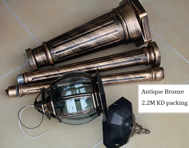 E27 Outdoor Waterproof Floor Light Retro Courtyard Garden Street Light manufacture