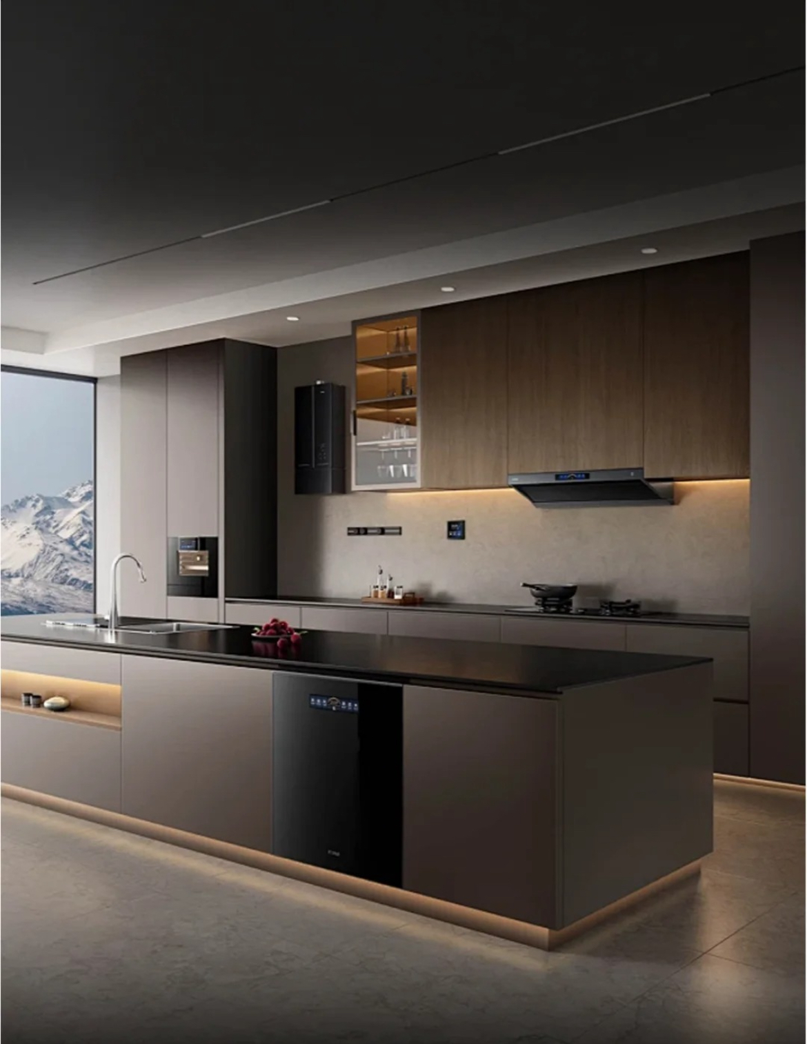 Factory-Customized High Gloss Modern Kitchen Cabinet Sets with One-Stop Design Service manufacture