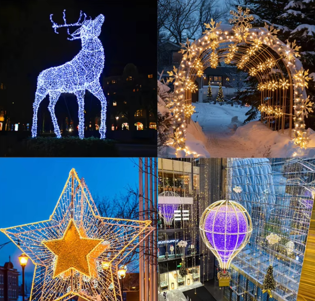 Wholesale Custom Animal-Shaped Lighted Decorations – LED Lamps for Christmas, Holiday Parks & Commercial Squares with Remote Control details