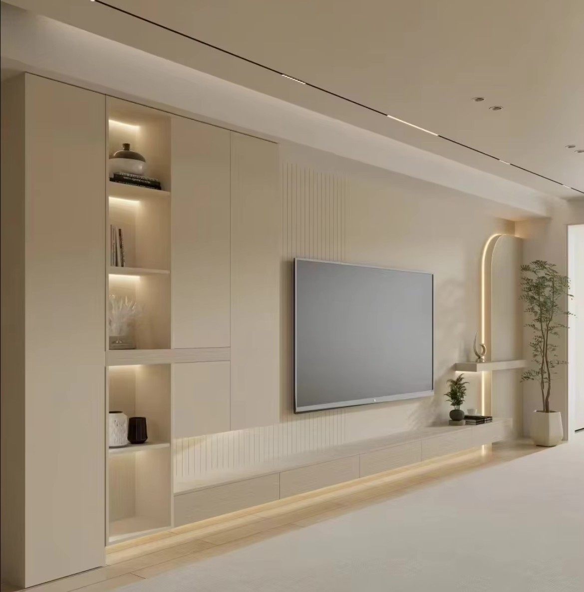 Luxury Custom TV Stand Modern Living Room Cabinet One-Stop Home Furniture Solution details