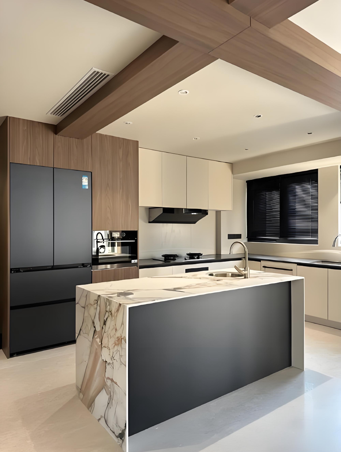 Customized Modular Kitchen Cabinet Designs for Construction Projects – One-Stop Service with Free Design Support manufacture