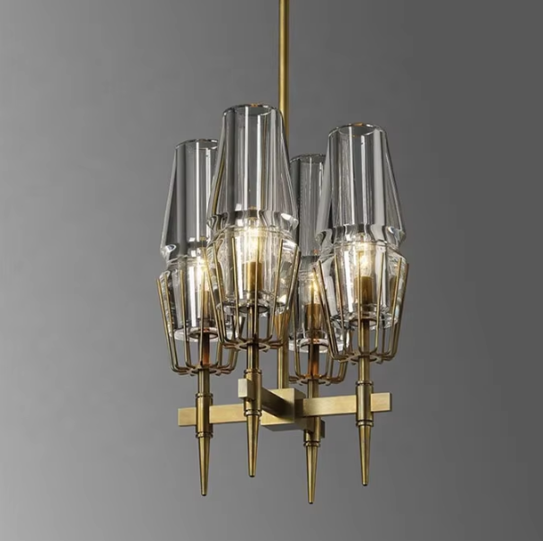 Led decorative pendant light chandeliers ceiling luxury modern rustic chandelier ETL8910054 manufacture
