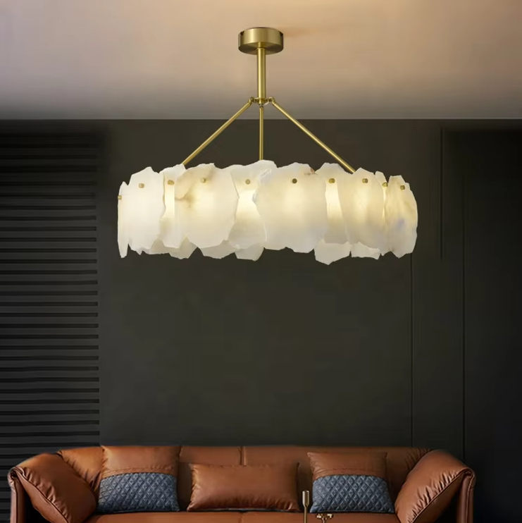 High Quality home decoration lamps marble luxury chandelier light fixture ETL891342 supplier