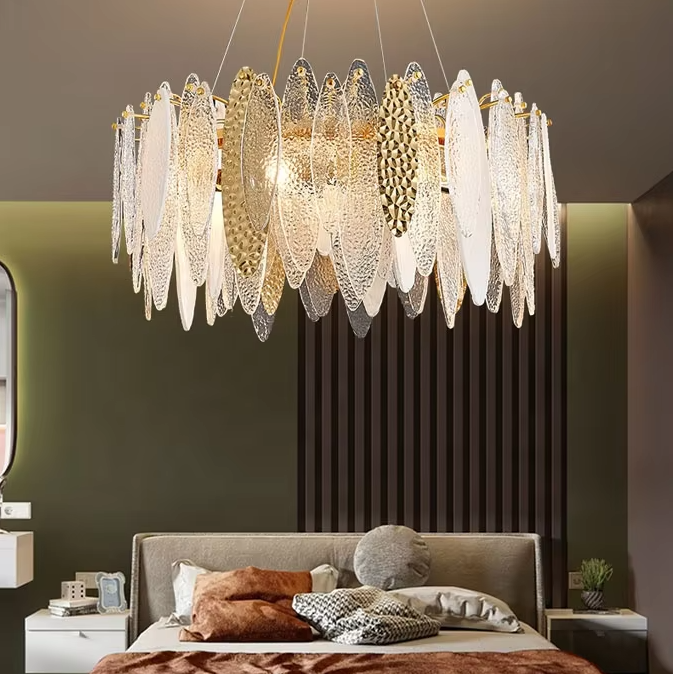 Luxury living room glass chandelier modern chandeliers pendant lights ETL8910069 factory