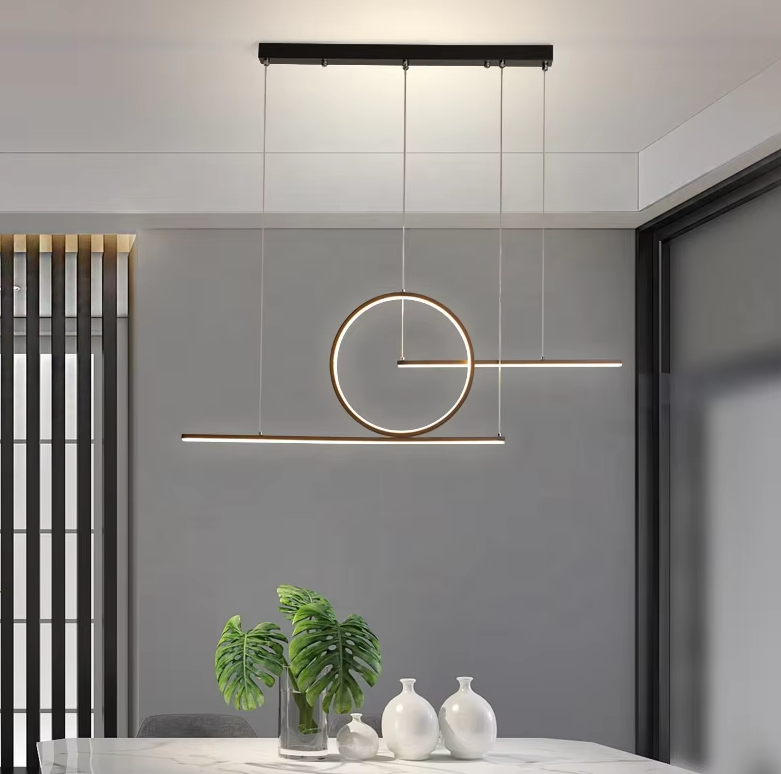 Modern linear pendant light aluminum hanging light LED dining room light ETL89214 supplier