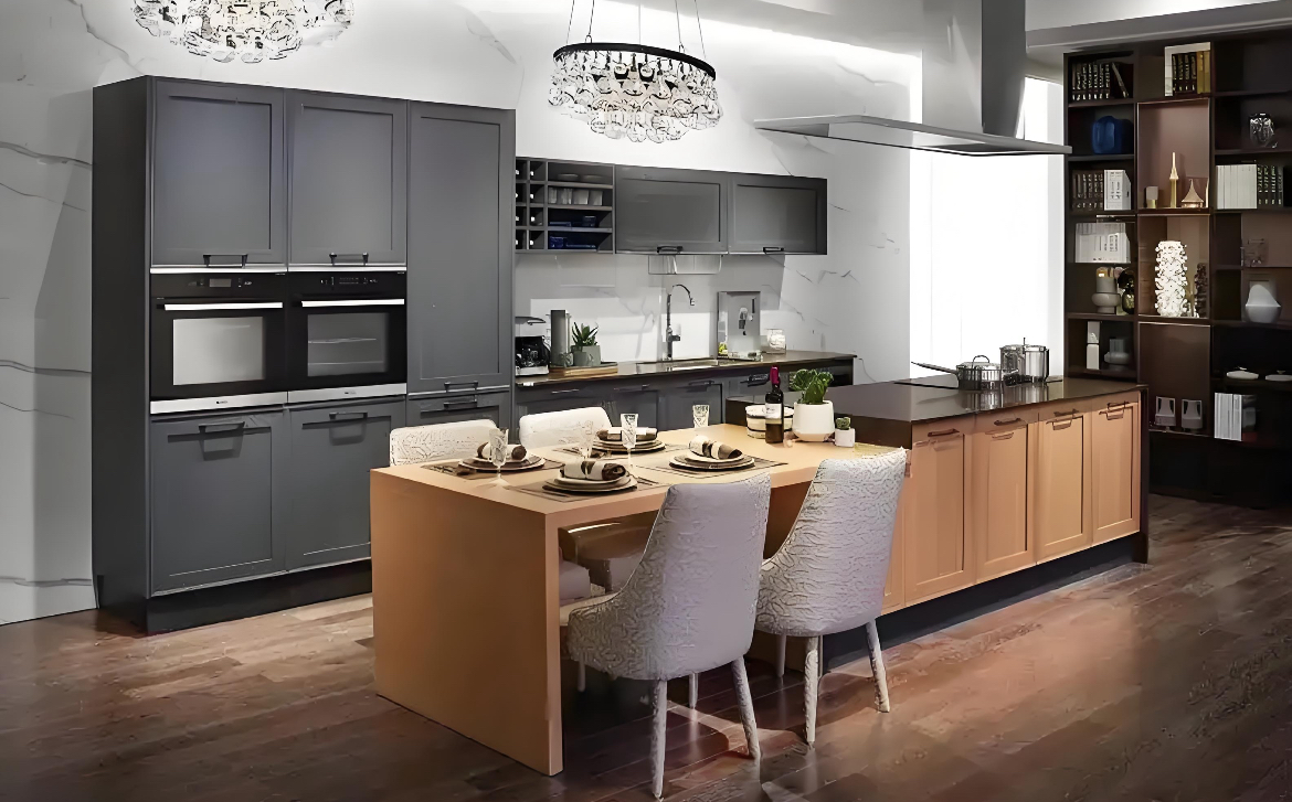 Customized Modular Kitchen Cabinet Designs for Construction Projects – One-Stop Service with Free Design Support factory