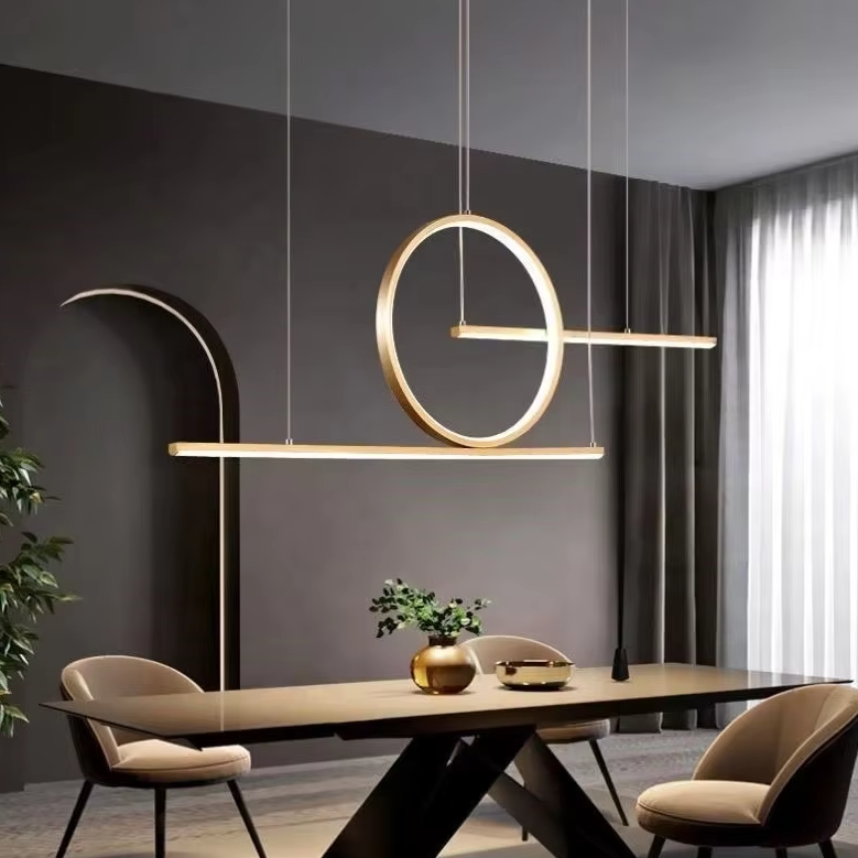 Modern linear pendant light aluminum hanging light LED dining room light ETL89214 factory