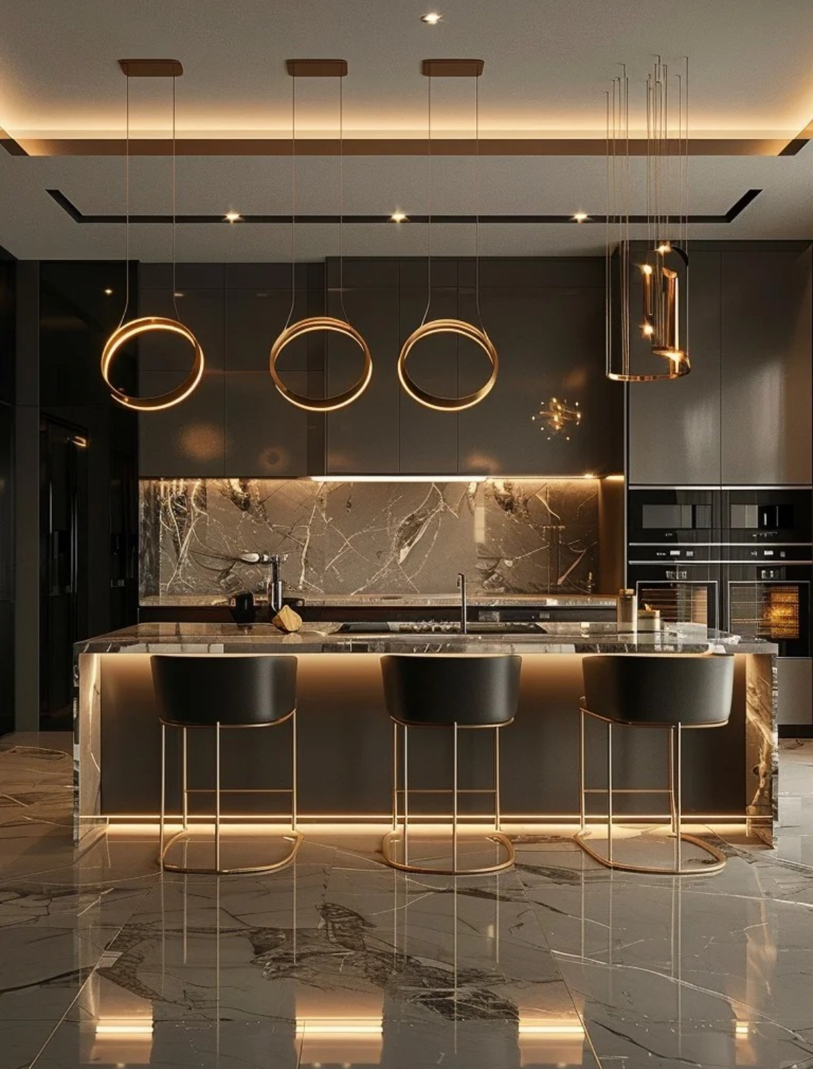 Factory-Customized High Gloss Modern Kitchen Cabinet Sets with One-Stop Design Service factory