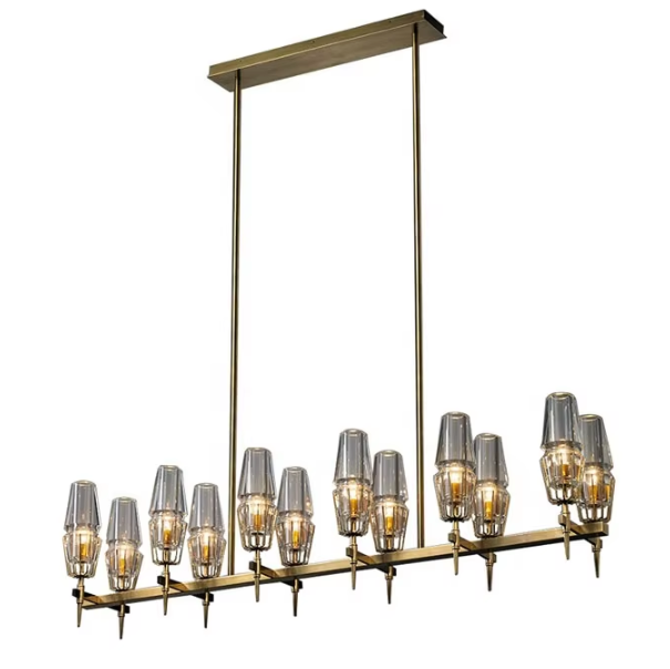 Led decorative pendant light chandeliers ceiling luxury modern rustic chandelier ETL8910054 manufacture