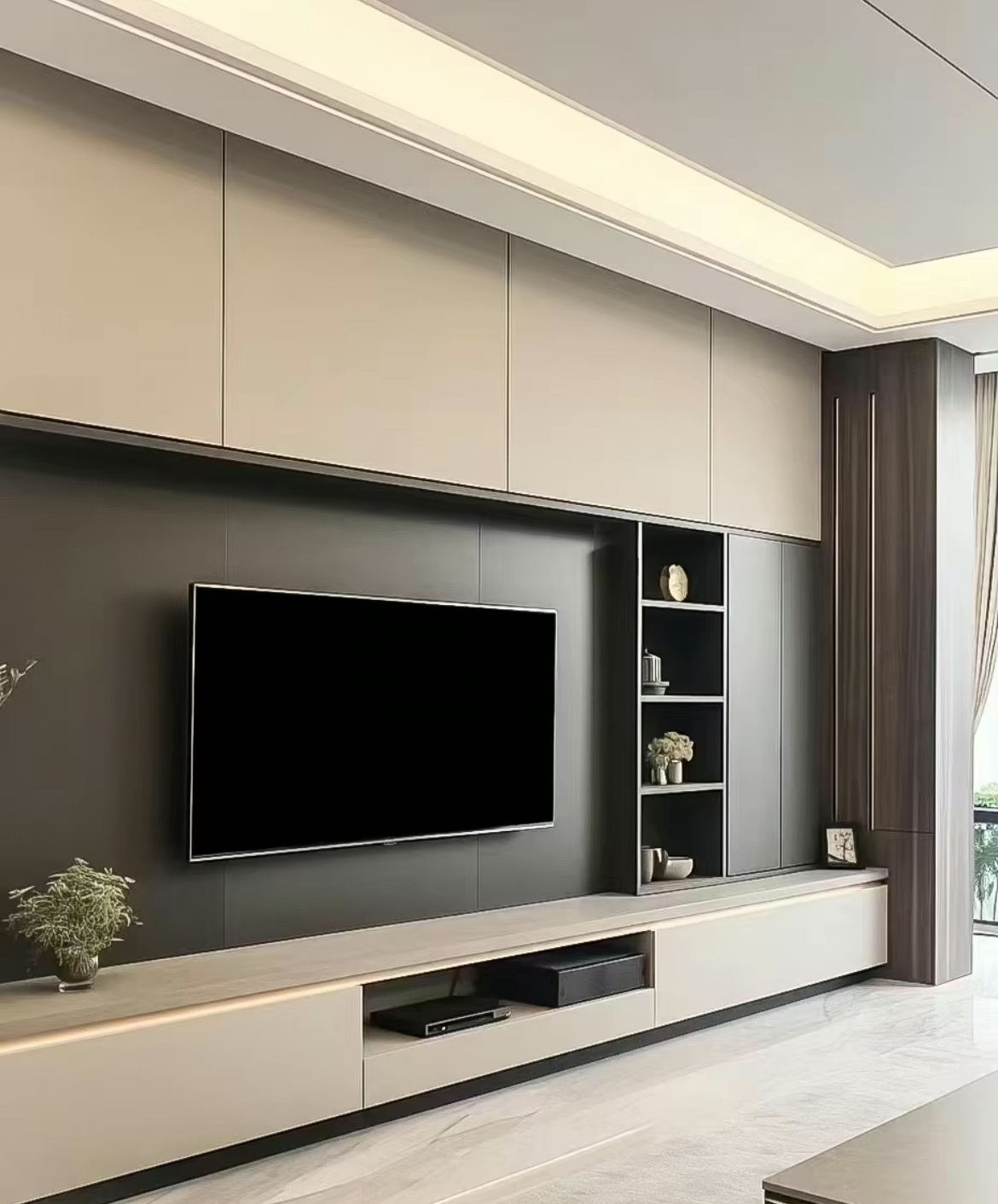 Luxury Custom TV Stand Modern Living Room Cabinet One-Stop Home Furniture Solution manufacture