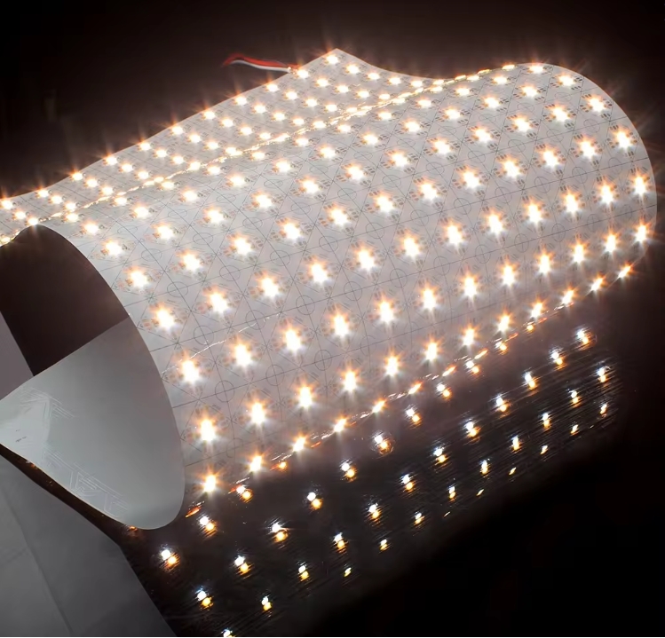 Custom Size DC24V Dimmable RGBW WiFi LED Sheet Light – Ultra-Thin Backlit Panel for Stone or Display, IP44 Rated factory