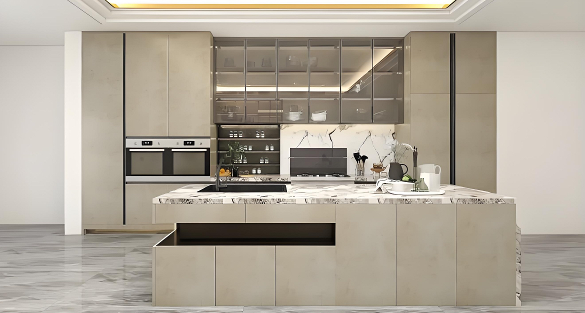 Customized Modular Kitchen Cabinet Designs for Construction Projects – One-Stop Service with Free Design Support factory