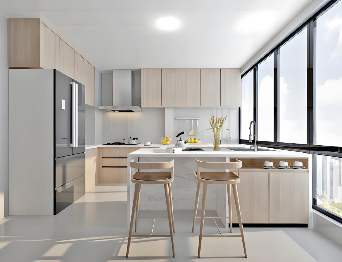 Customized Modular Kitchen Cabinet Designs for Construction Projects – One-Stop Service with Free Design Support supplier