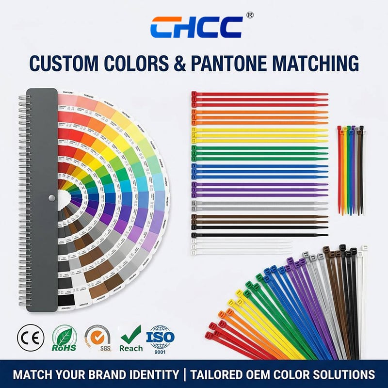 Self-locking Plastic Cable Tie 3.6*200mm Uv Resistant Cable Tie Full-size and Multi-color Nylon Zip Ties