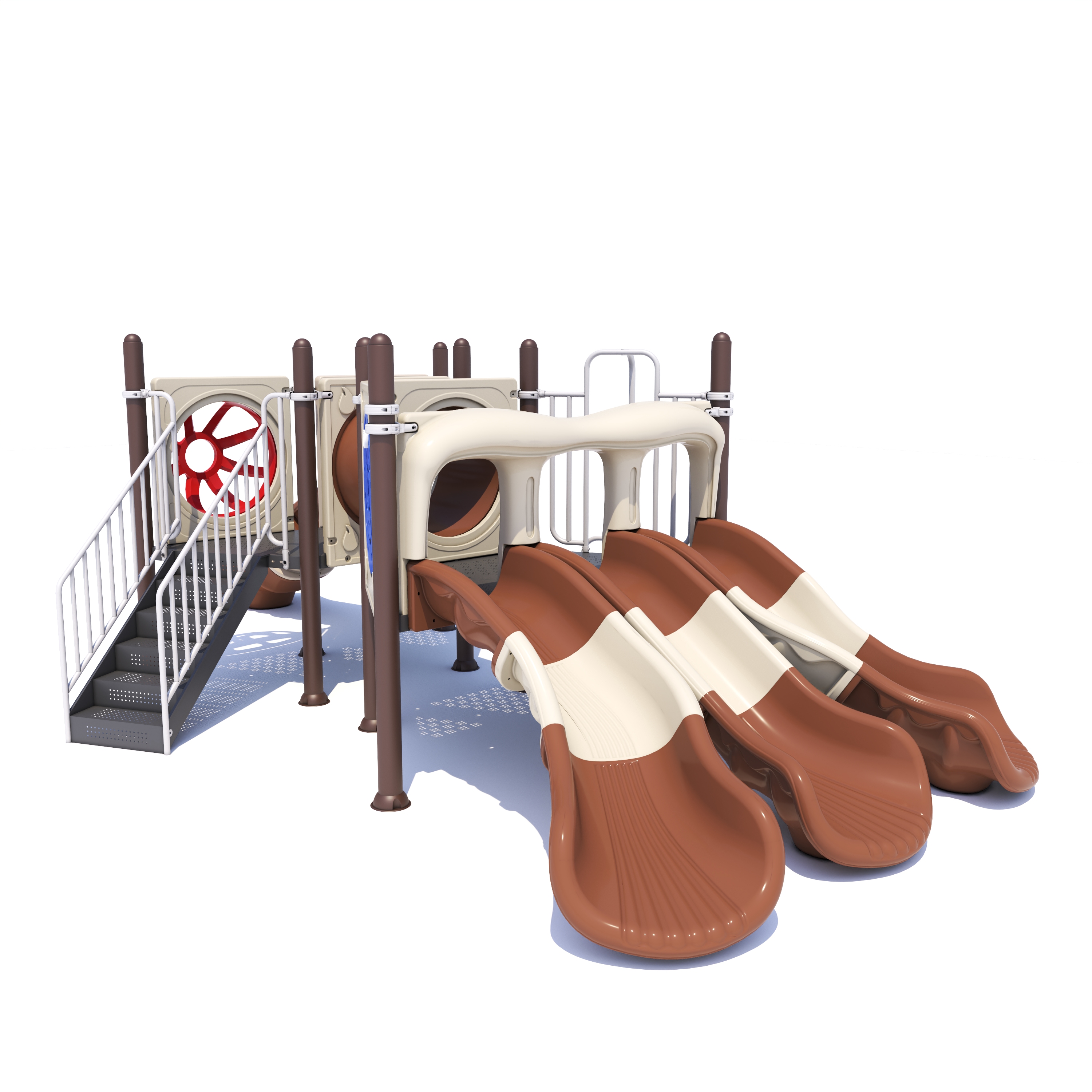 How does amusement equipment design influence user engagement and operational safety in recreational spaces