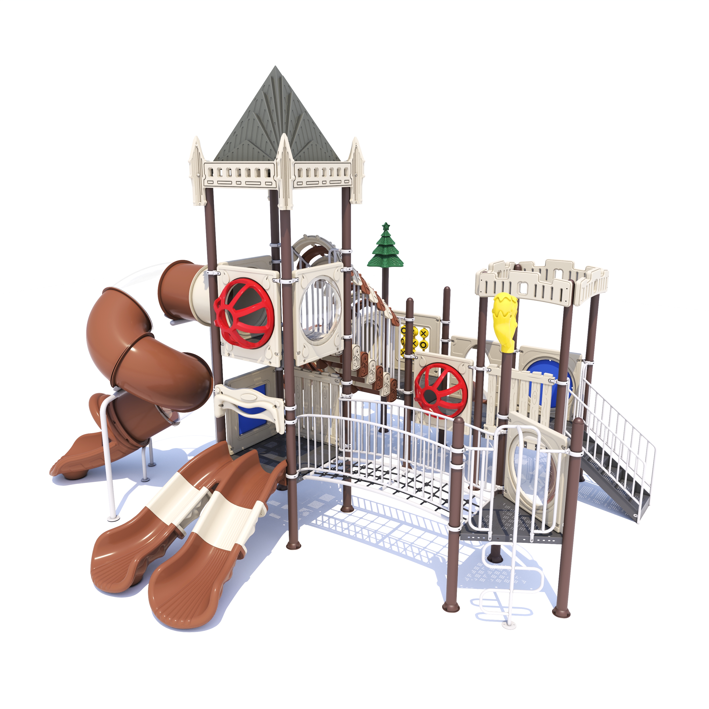 How does amusement equipment layout affect visitor flow and overall experience in entertainment venues