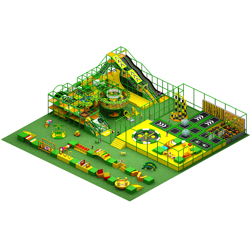 Why is material quality critical for performance and safety in trampoline park installations