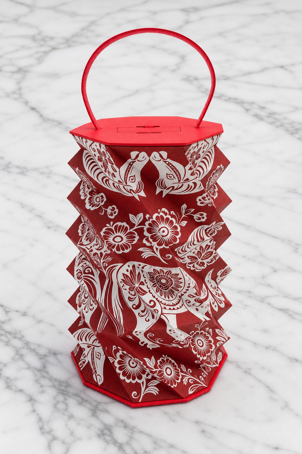 New Year Rotating Lamp Gift Box