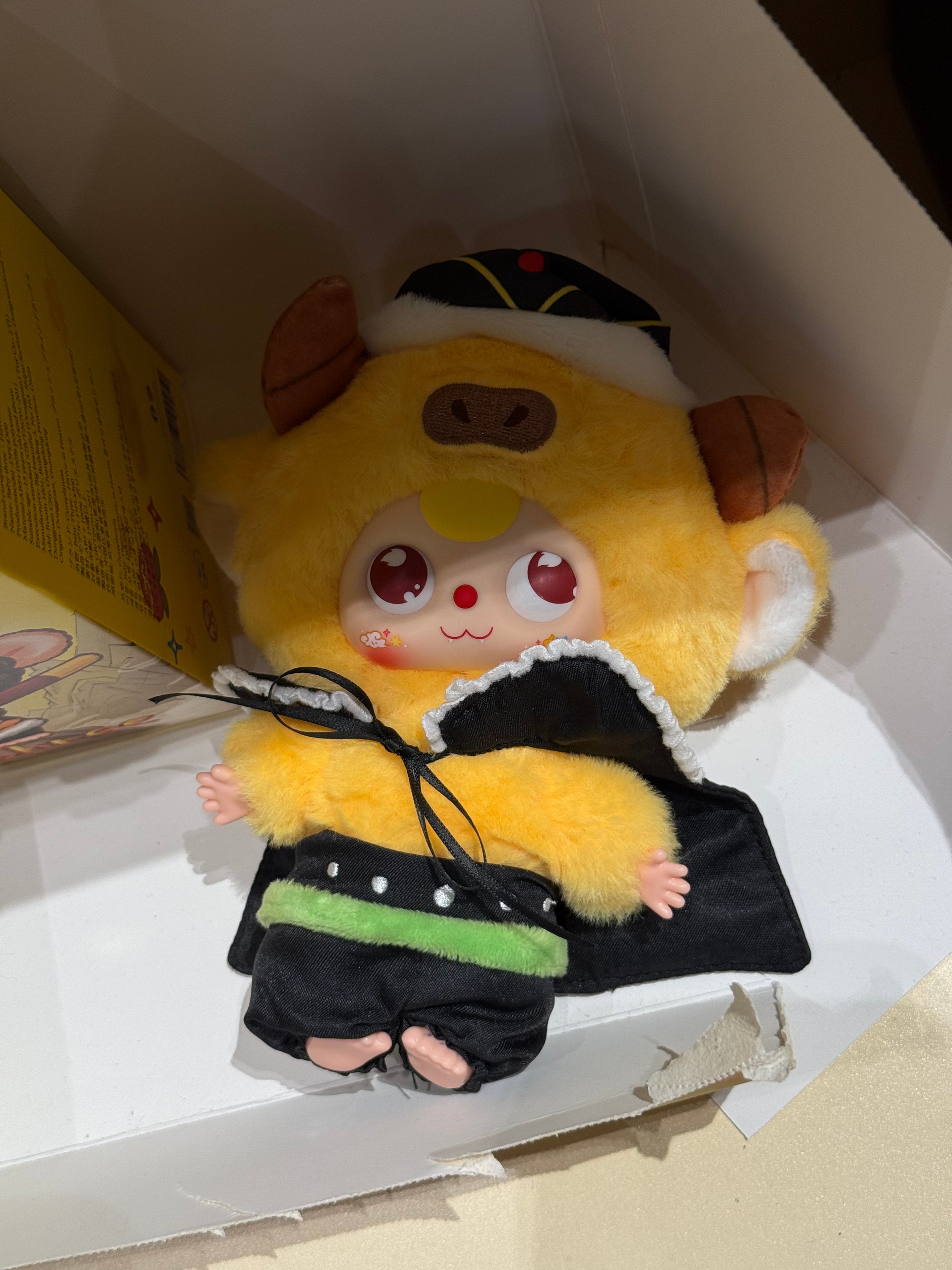 Three year old child, causing chaos in Tiangong plush blind box
Material: ABS+100% polyester fiber
Size: 8cm