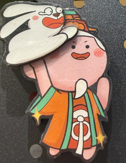 Xingxiu Guardian God Fangri Rabbit Fridge Magnet
Material: Epoxy/Wood
Size: 78*70mm
