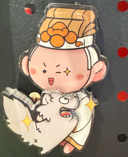 Star Guardian God Kui Mu Lang Fridge Magnet
Material: Epoxy/Wood
Size: 78*70mm