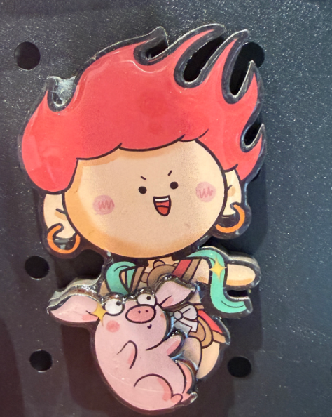 Xingxiu Guardian God Room Fire Pig Fridge Magnet
Material: Epoxy/Wood
Size: 78*70mm
